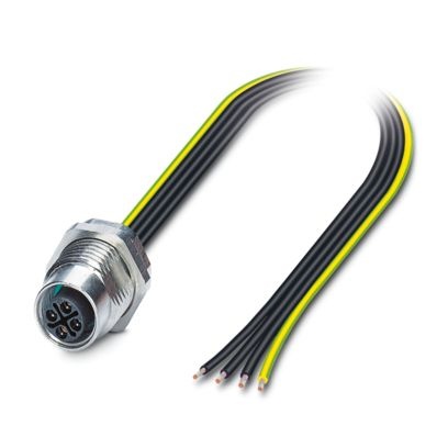 SACC-DSI-M12FSS-4CON-M16/2,0PEX - Connettore a innesto per apparecchiatura parete posteriore