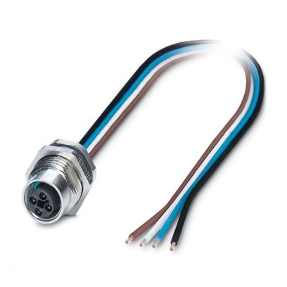 SACC-DSI-M12FST-4CON-M16/0,5 - Connettore a innesto per apparecchiatura a parete posteriore