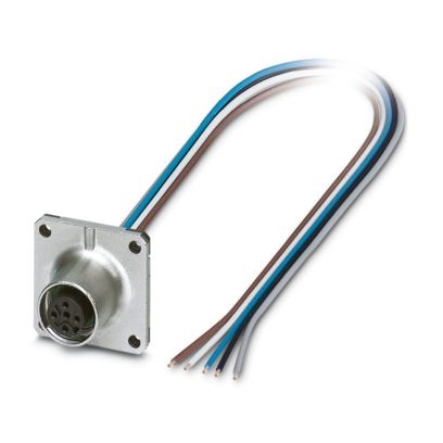 SACC-SQ-M12FS-5CON-25F/0,5X - Connettore a innesto per apparecchiatura a parete frontale