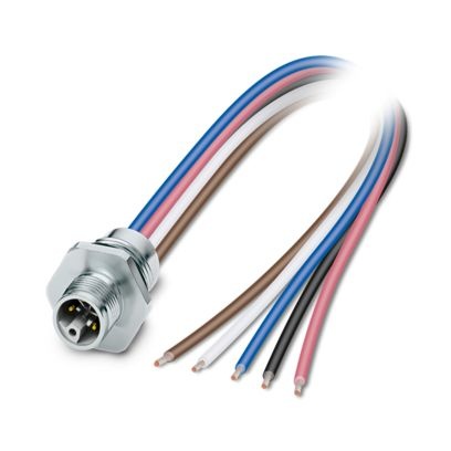 SACC-E-M12MSL4FEM16XL/0,2GR-1,5 - Connettore a innesto per apparecchiatura parete frontale
