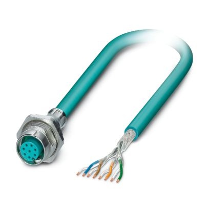 SACCBP-M12FS-8CON-M16/0,17-94B - Connettore a innesto per apparecchiatura parete posteriore