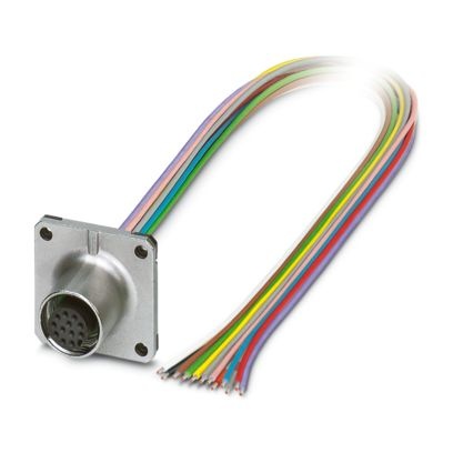 SACC-SQ-FS-12P-25F/0,5-0,08PVCX - Connettore a innesto per apparecchiatura a parete frontale