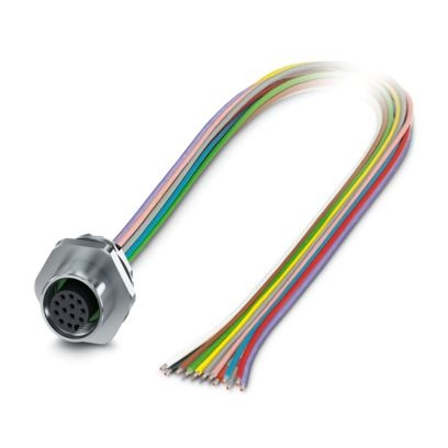 SACC-E-M12FS-8P-M16XL/0,5 - Connettore a innesto per apparecchiatura a parete frontale