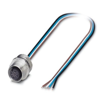 SACC-E-M12FS-4CON-M16/3,0 - Connettore a innesto per apparecchiatura a parete frontale