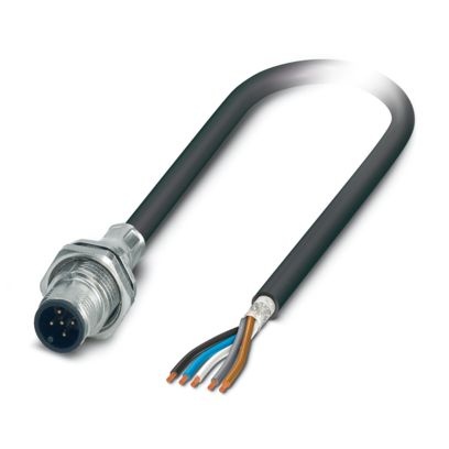 SACCBP-MS-5CON-M16/2,0-PUR SCO - Connettore a innesto per apparecchiatura parete posteriore
