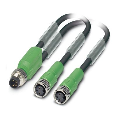 SAC-3P-M8Y/2X0,6-PUR/M 8FS - Cavo per sensore/attuatore
