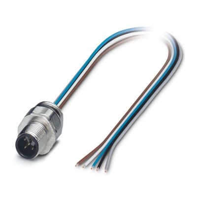SACC-EC-M12MS-5CON-PG9/1,5 - Connettore a innesto per apparecchiatura a parete frontale