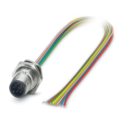 SACC-DSI-M12MS-12CON-M16/0,5 - Connettore a innesto per apparecchiatura parete posteriore