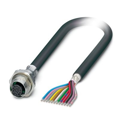 SACCBP-FS-12CON-M16/10,0-PVCSCOX - Connettore a innesto per apparecchiatura parete posteriore
