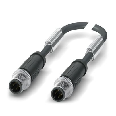 SAC-4P-M12MS/ 3,0-PUR/MS BK SH - Cavo per sensore/attuatore