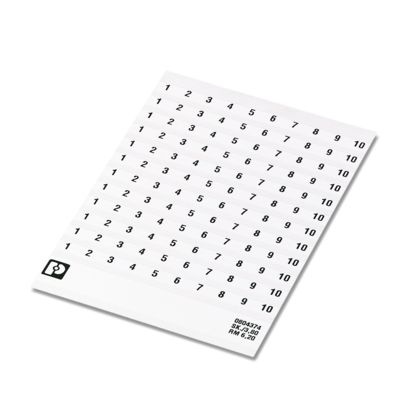 SK 3,8 REEL P6,2 WH CUS - Cartellini di identificazione