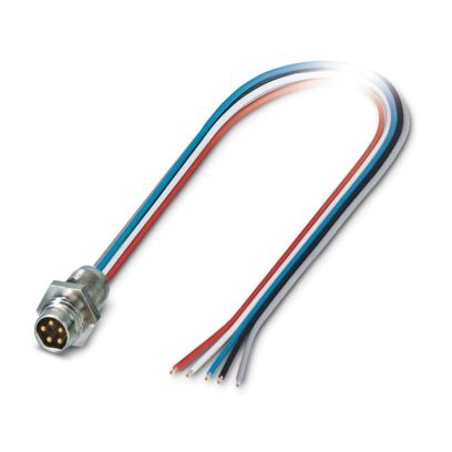 SACC-E-M 8MS-5CON-M 8/0,5 DN - Connettore a innesto per apparecchiatura parete frontale