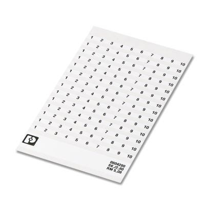 SK 5,08/2,8:FORTL.ZAHLEN - Cartellini identificatori