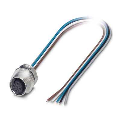 SACC-E-M12FS-5CON-PG9/0,5 - Connettore a innesto per apparecchiatura a parete frontale