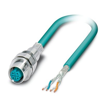 VS-M12FSEC-OE-93E-LI/2,0 - Connettore a innesto per apparecchiatura a parete frontale