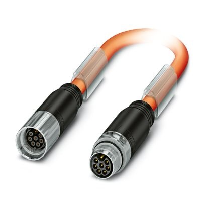 K-7E-M17 M9/010-D01/M17 F8 - Connettore a innesto in plastica stampata su entrambi i lati