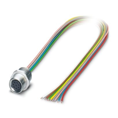 SACC-E-M8FS-8CON-M10/3,0 - Connettore a innesto per apparecchiatura a parete frontale