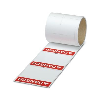PML-W501 (100X65)R WH-RD - Etichetta di indicazione