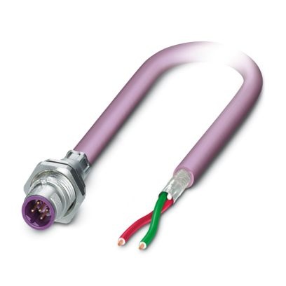 SACCBP-M12MSB-2CON-M16/2,0-910 - Connettore a innesto per apparecchiatura parete posteriore