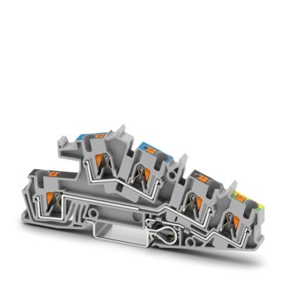 PTI 4-PE/L BK/N BU - Morsetto di protezione per installazione