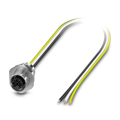 SACC-E-M12FSS-2PE-M16XL/1,0-US - Connettore a innesto per apparecchiatura a parete frontale