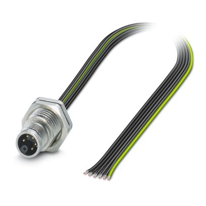 SACC-DSI-M12MSM-5PE-M16XL/1,0 - Connettore a innesto per apparecchiatura parete posteriore