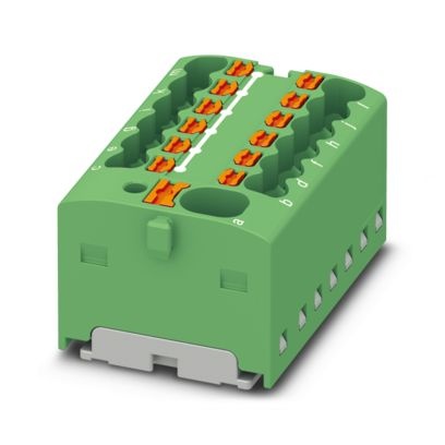PTFIX 4/12X1,5-G GN - Blocco di distribuzione