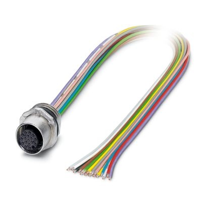 SACC-E-FS-17CON-M16/0,5 SCO - Connettore a innesto per apparecchiatura parete frontale