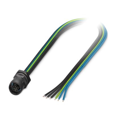 SACC-E-S15FS-5PE-M20/0,25 - Connettore a innesto per apparecchiatura a parete frontale