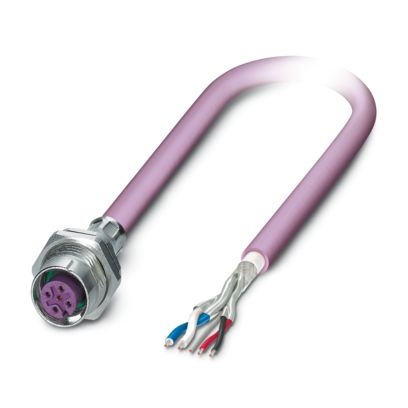 SACCBP-M12FS-5CON-M16/1,0-920X - Connettore a innesto per apparecchiatura parete posteriore