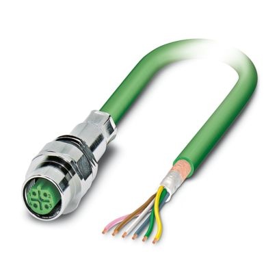SACCEC-M12FSB-5CON-M16/0,5-900X - Connettore a innesto per apparecchiatura a parete frontale