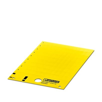 US-EMLP (8,8X15) YE - Targhetta in plastica
