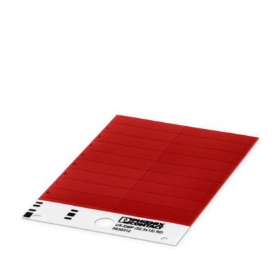 US-EMP (52,5X15) RD - Targhette di identificazione a innesto
