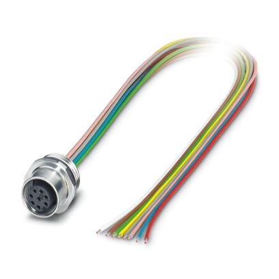 SACC-E-M12FS-8CON-M16/0,5 - Connettore a innesto per apparecchiatura a parete frontale