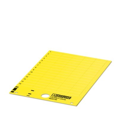 US-EMLP (20X9) YE - Targhetta in plastica