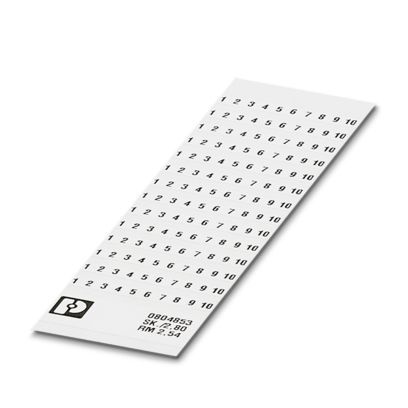 SK 2,54/2,8:FORTL.ZAHLEN - Targhette di identificazione