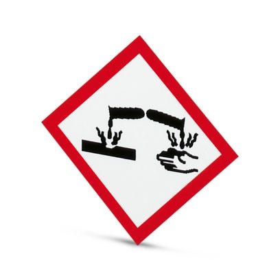 PML-GHS105 (25X25) - Targa per sostanze pericolose
