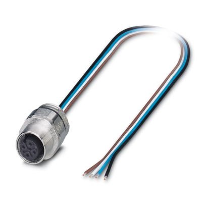 SACC-EC-M12FS-4CON-PG9/0,5 - Connettore a innesto per apparecchiatura a parete frontale