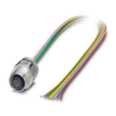 SACC-EC-M12FS-8CON-PG9/0,5X - Connettore a innesto per apparecchiatura a parete frontale