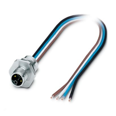 SACC-E-M12MSL-4CON-M16XL/0,2 - Connettore a innesto per apparecchiatura a parete frontale