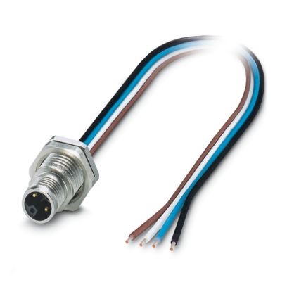 SACC-DSI-M12MSL-4CON-M16XL/0,2X - Connettore a innesto per apparecchiatura parete posteriore