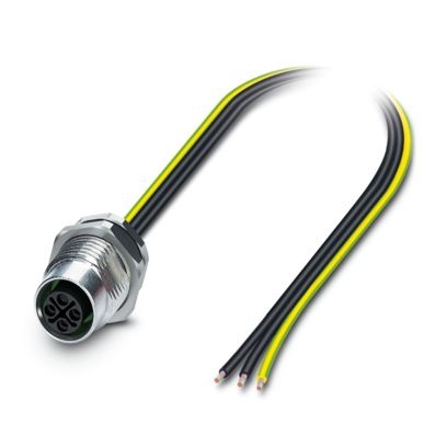 SACC-DSI-M12FSS-3P-M16/1,0 PEX - Connettore a innesto per apparecchiatura parete posteriore