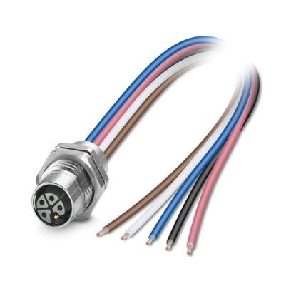 SACC-DSI-M12FSL4FE-M16XL/0,2GR - Connettore a innesto per apparecchiatura parete posteriore