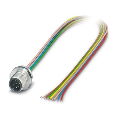 SACC-E-M12MS-8CON-M16/1,0 VAX - Connettore a innesto per apparecchiatura a parete frontale