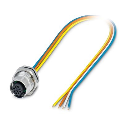 SACC-DSI-M12FSD-4CON-M16/0,5X - Connettore a innesto per apparecchiatura parete posteriore
