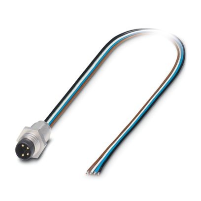 SACC-E-M8MS-4CON-M8/0,5 VPE100 - Connettore a innesto per apparecchiatura a parete frontale