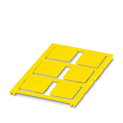 UC-EMLP (27X27) YE CUS - Targhetta in plastica