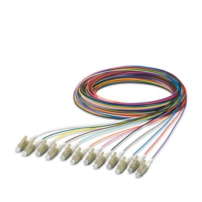 FOC-PT9:LC-OM2/2.5 - Set di pigtail per conduttore in fibra ottica con 12 pigtail