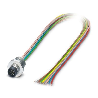 SACC-E-M8MS-8CON-M10/0,5 - Connettore a innesto per apparecchiatura a parete frontale