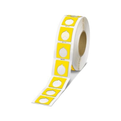 EMLP 30 (45X10)R YE - Targhetta in plastica perforata